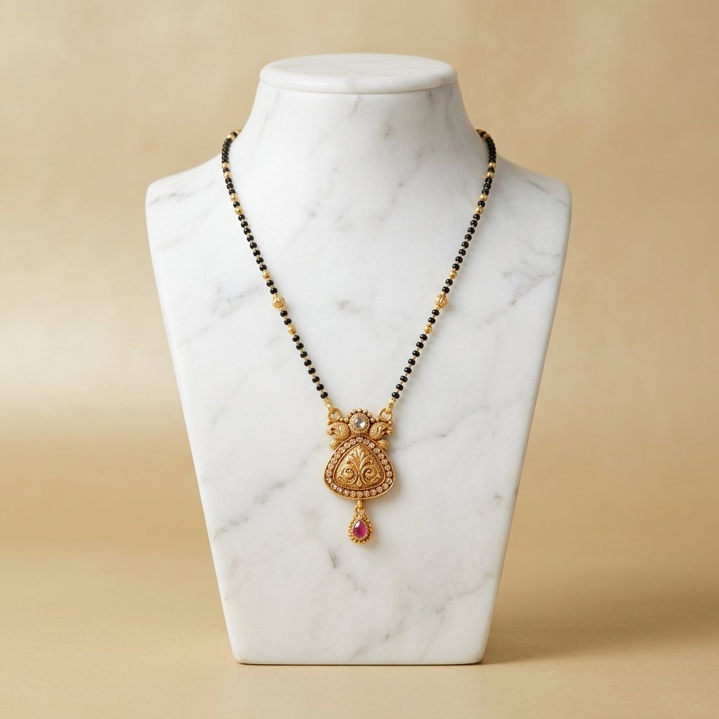 Artisan Gold Floral Mangalsutra
