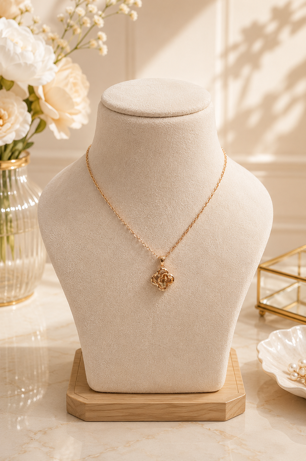Aura Gold Herringbone Chain
