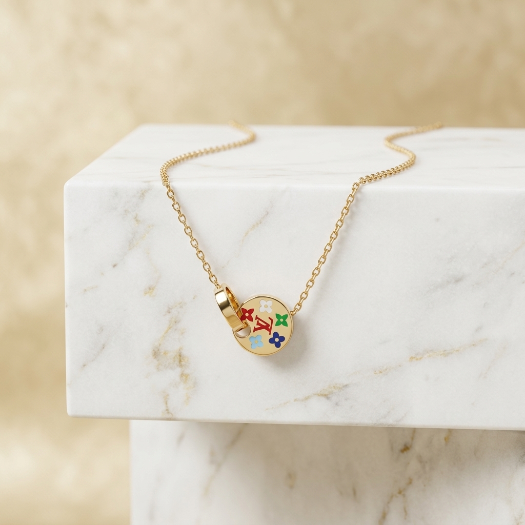 Classic Gold Interlocking Medallion Chain