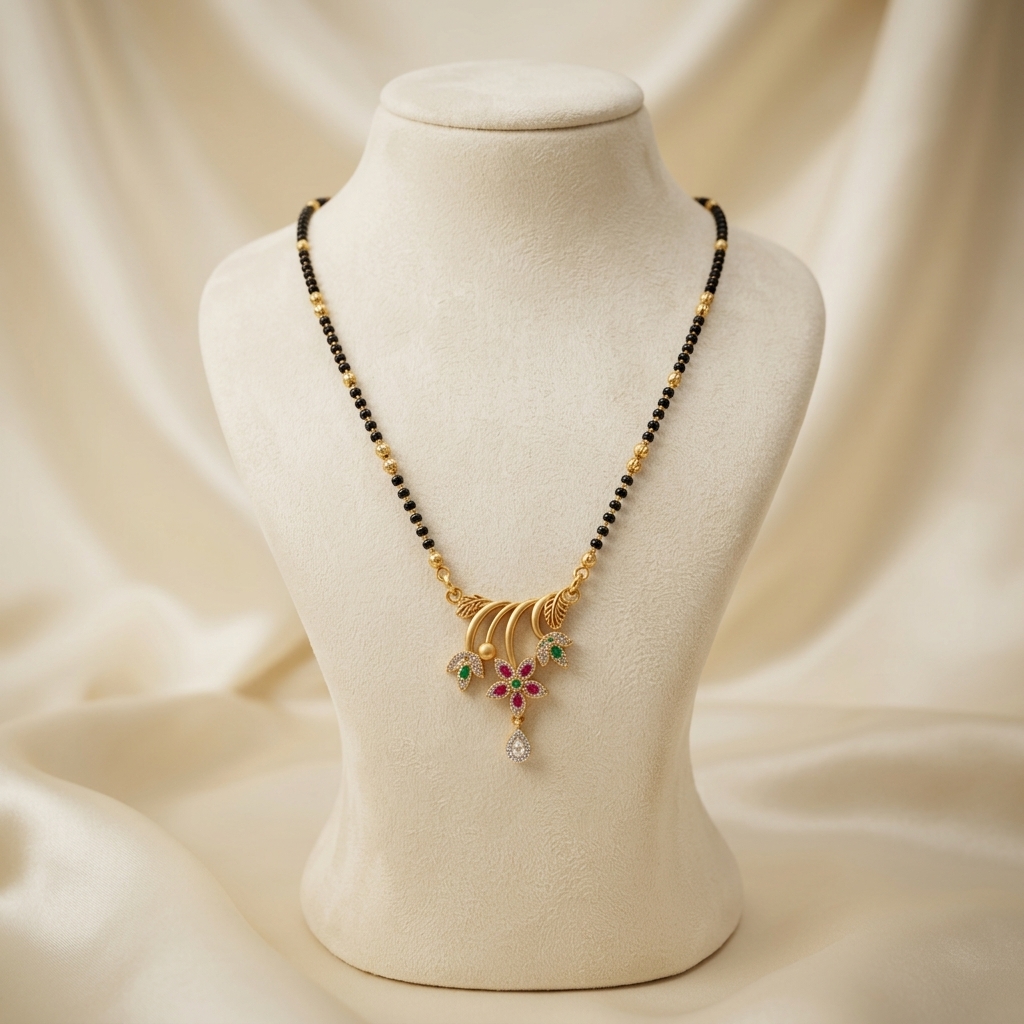 Lustrous Gold Modern Mangalsutra