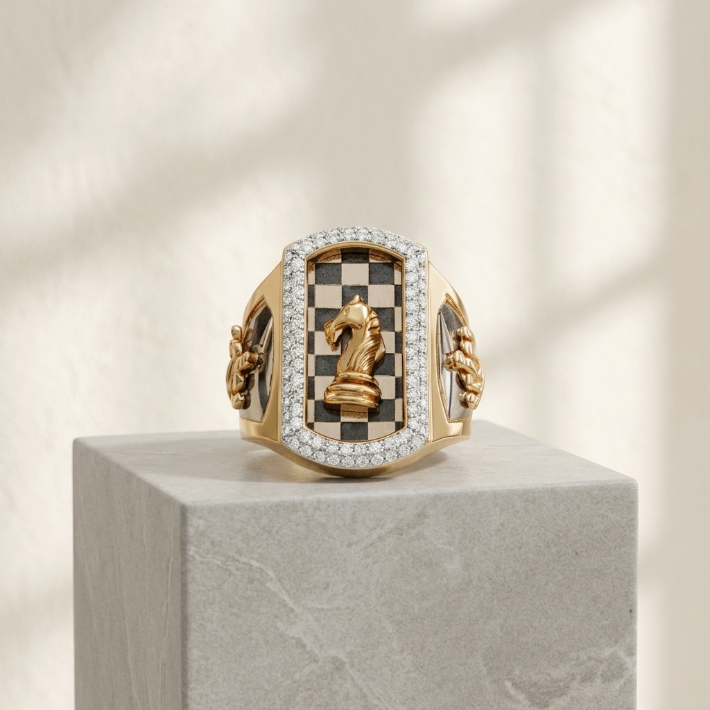 Exquisite Gold Signet Ring