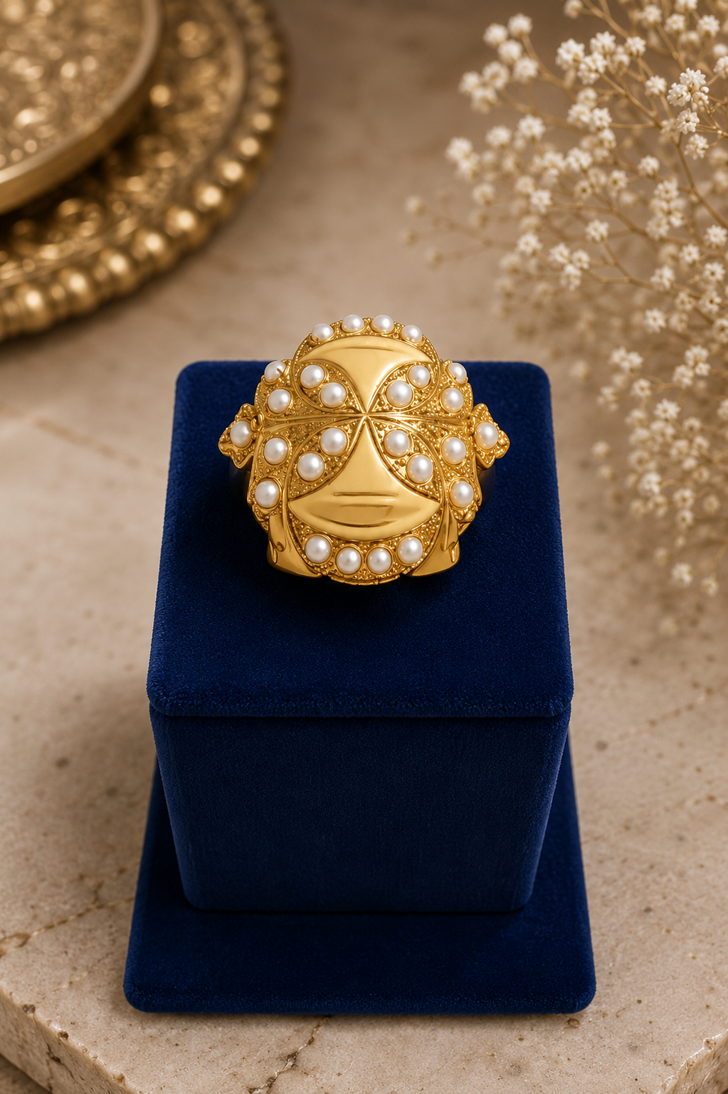 Majestic Gold Statement Ring