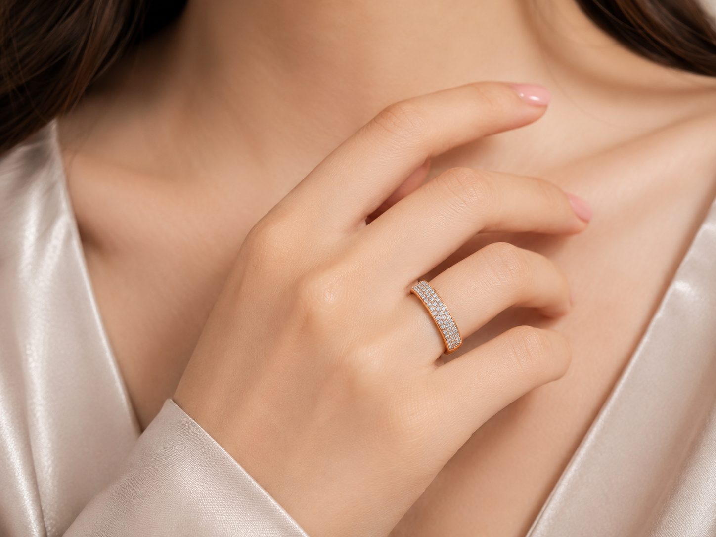 Aura Oval Solitaire Diamond Ring