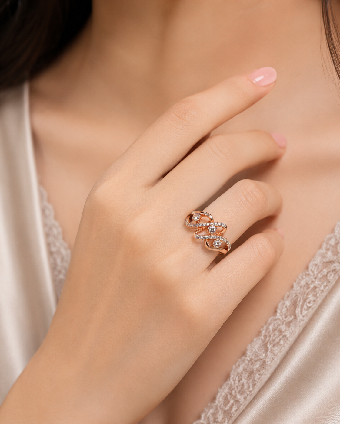 Imperial Marquise Halo Diamond Ring