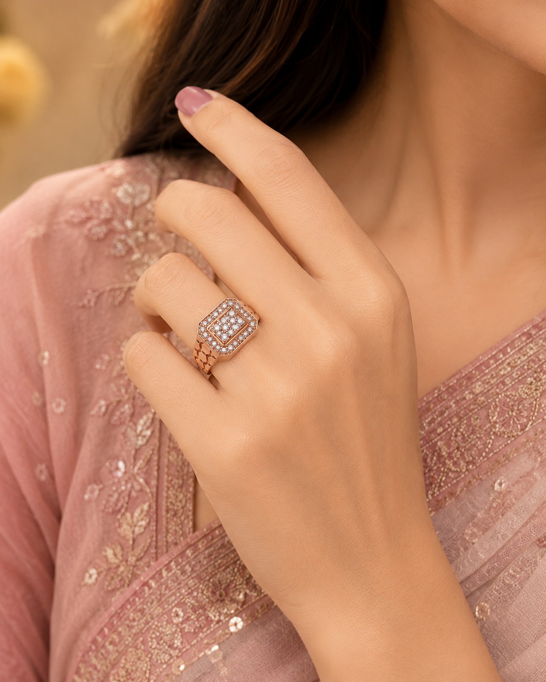 Timeless Cushion Solitaire Diamond Ring