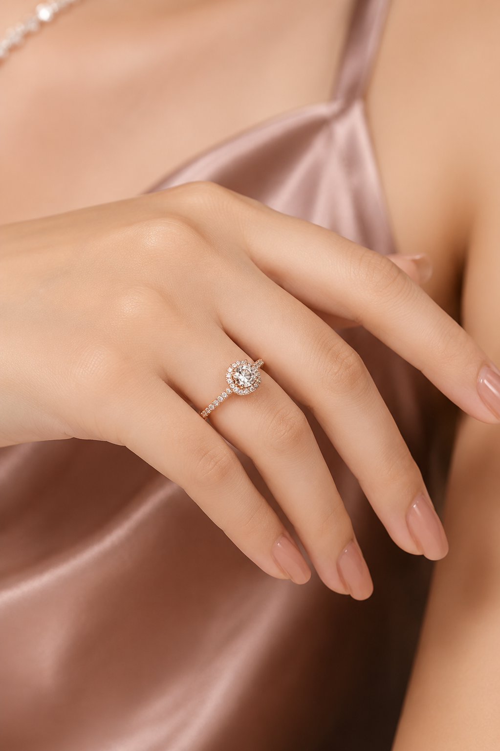 Divine Crown Solitaire Diamond Ring