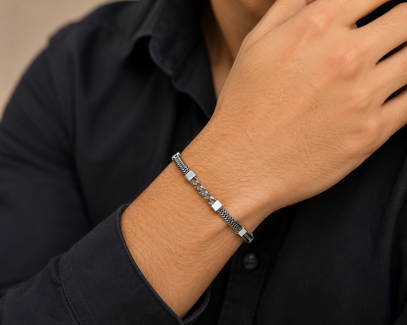 Timeless Silver Solid Bracelet
