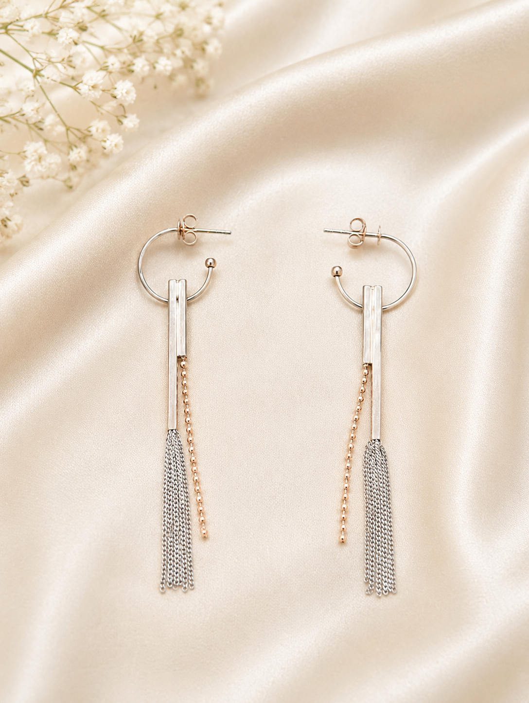 Exquisite Silver Drop Earrings