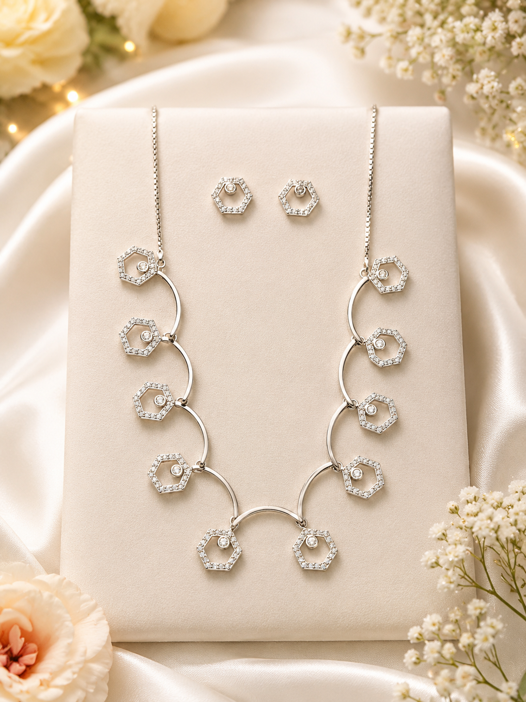 Noble Silver Designer Jewelry Set